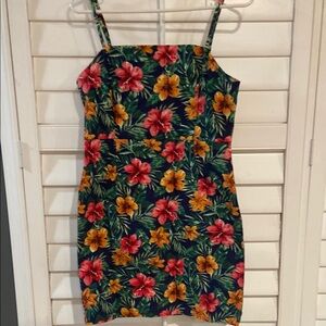 Floral Print Sleeveless Dress
